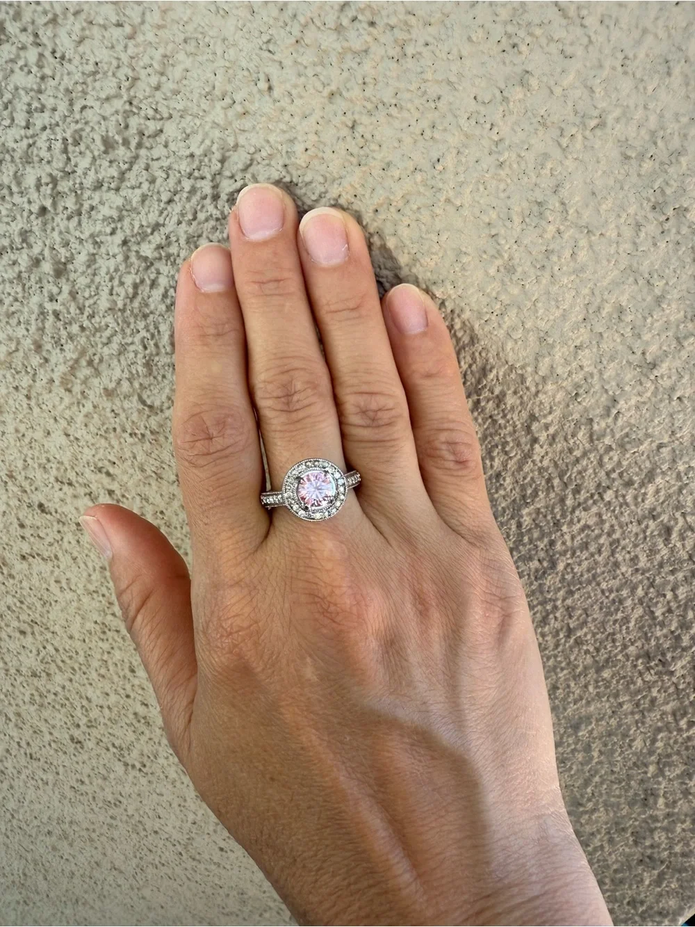 925 Sterling Silver Round Ring - size 7